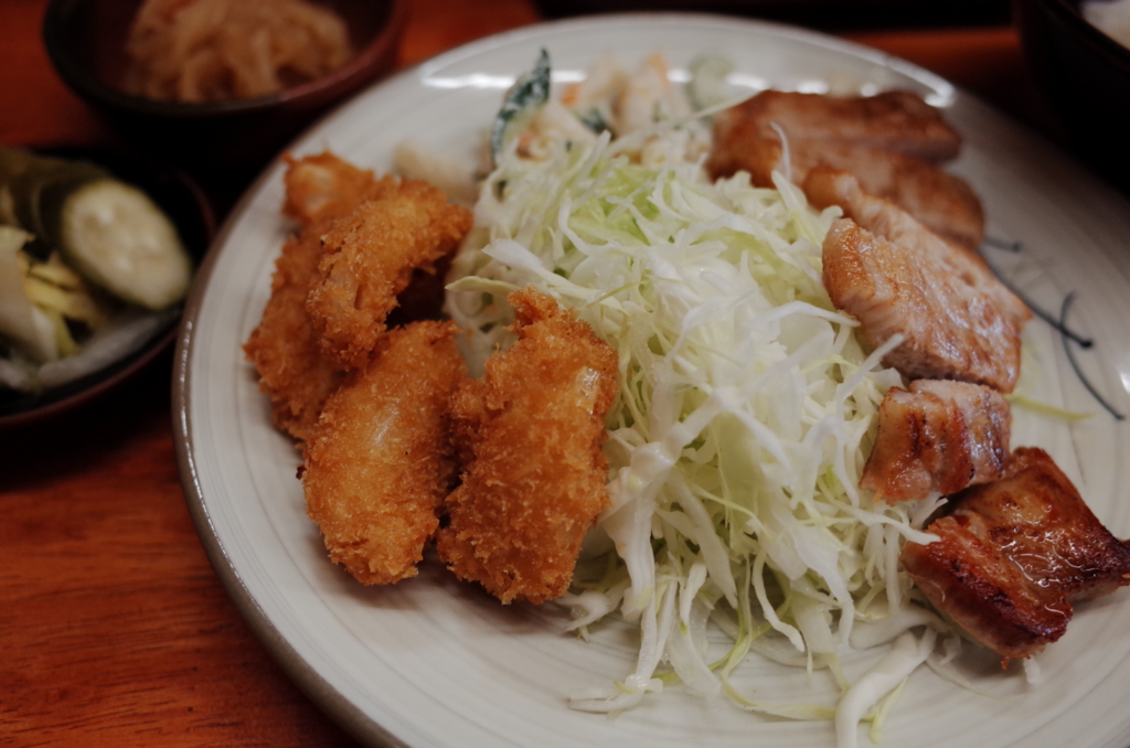 ポークステーキ定食 平塚 かさはら ボクの記憶 ニール ちくわぶ