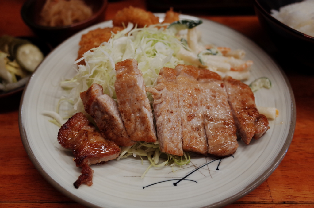 ポークステーキ定食 平塚 かさはら ボクの記憶 ニール ちくわぶ