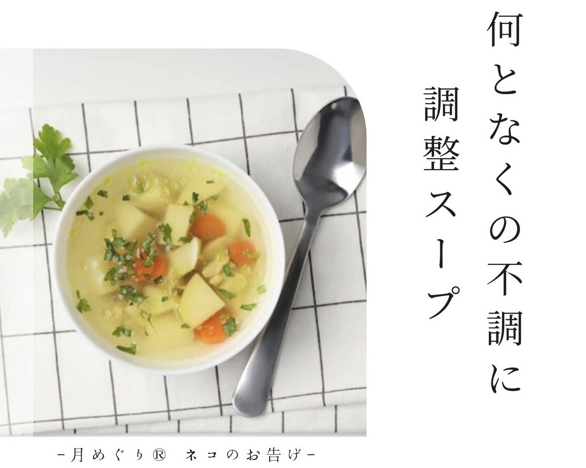 ネコのお告げ,陰陽五行,陰陽バランス,整える,ととのえる,体調,不調,体質改善,薬膳,レシピ,スープ,講座,自由が丘,新宿,横浜,2023071903