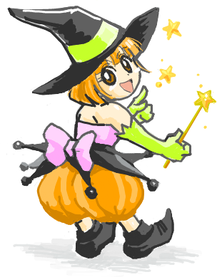 はてなハイカーさん、ハロウィーン近いしハロウィーンっ子のイラスト