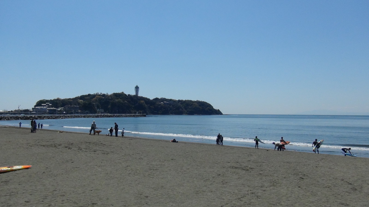 片瀬西浜海水浴場（実際）