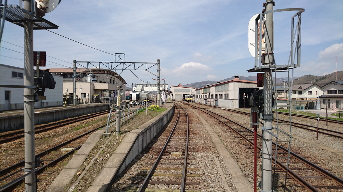 会津田島駅（後方展望）