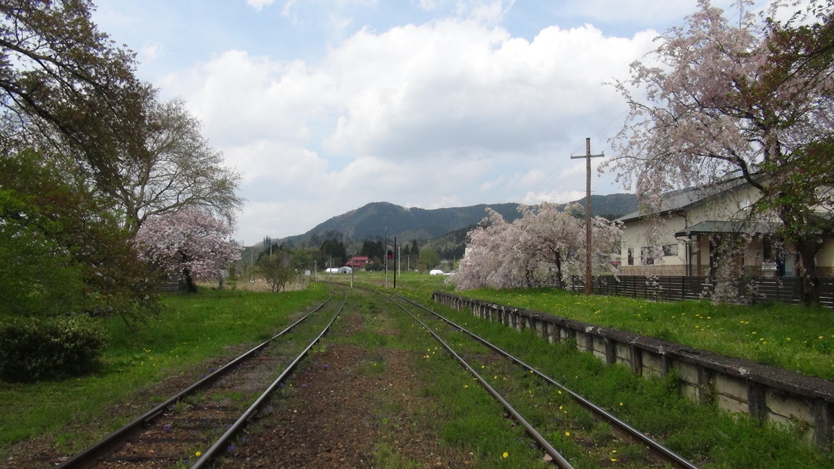 駅構内（桜）