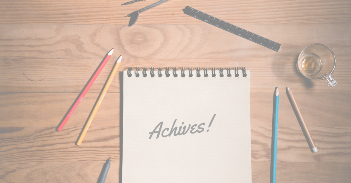 Achivesが書かれた紙