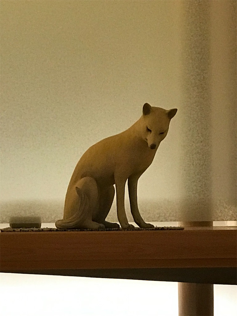 左の座を守るニホンオオカミ