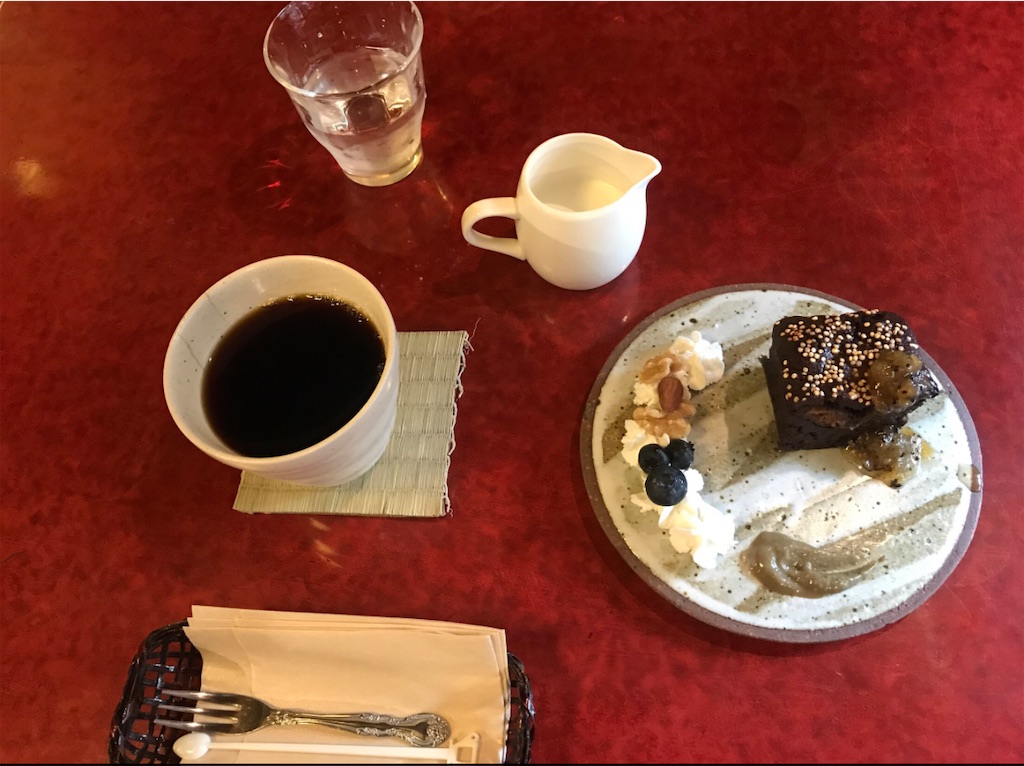 美味しい手作りのケーキセット
