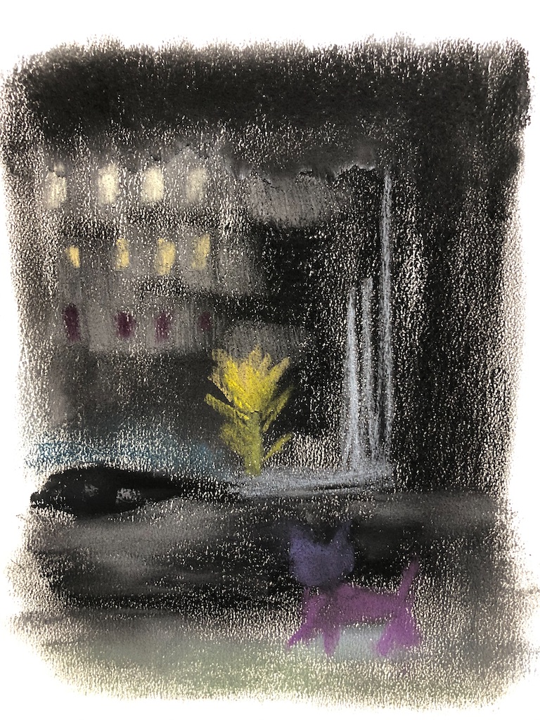 夜更けの花