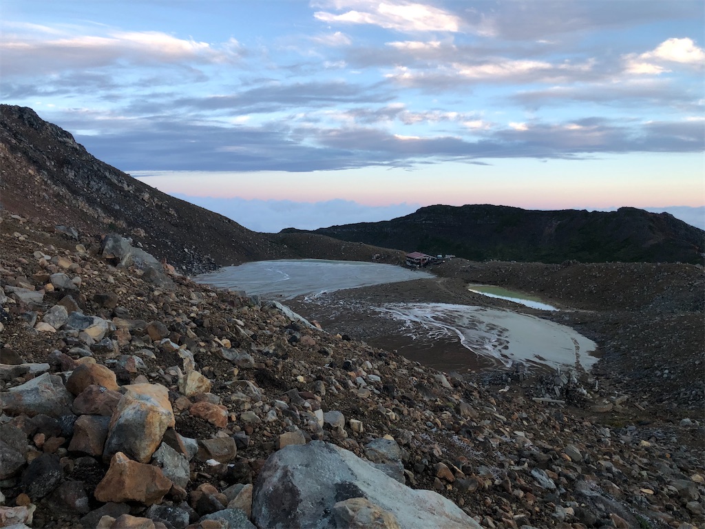 振り返って見る二の池
