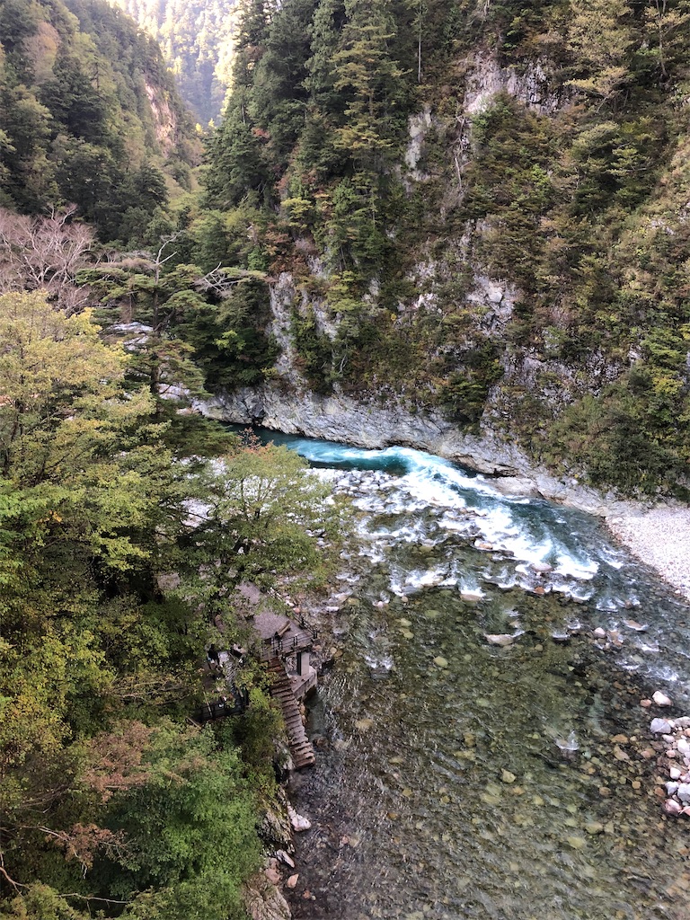 祖母谷・祖父谷に続く流れ