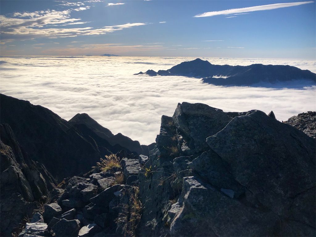 笠ヶ岳や抜戸岳。