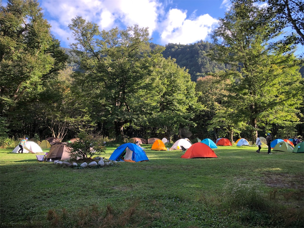 徳沢キャンプ場