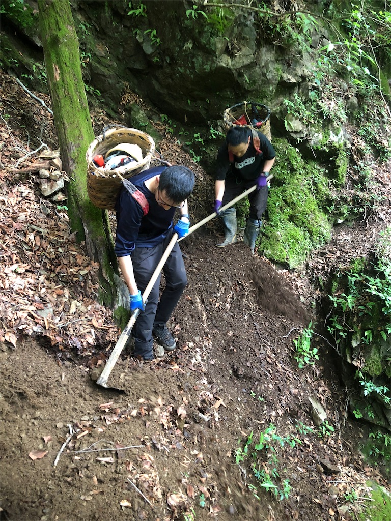 道なき道。