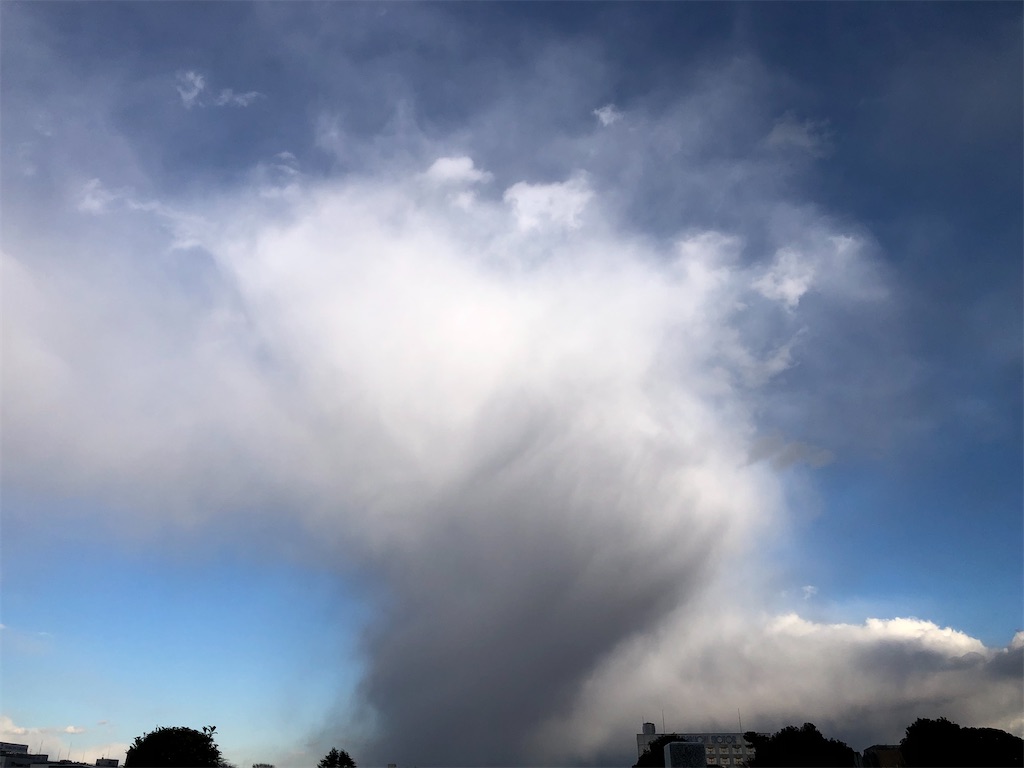 本気の寒気雲。