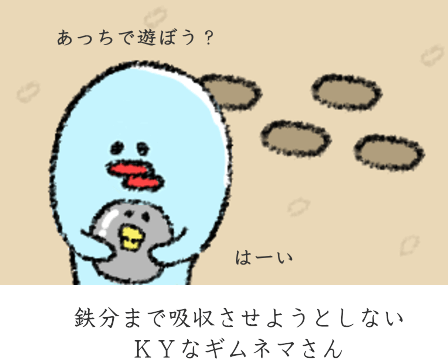 鉄分の吸収を阻害するギムネマ 鉄分の吸収を阻害するギムネマ