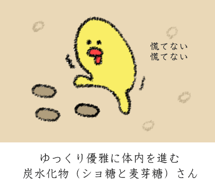 小腸での分解を免れるイメージ図 小腸での分解を免れるイメージ図