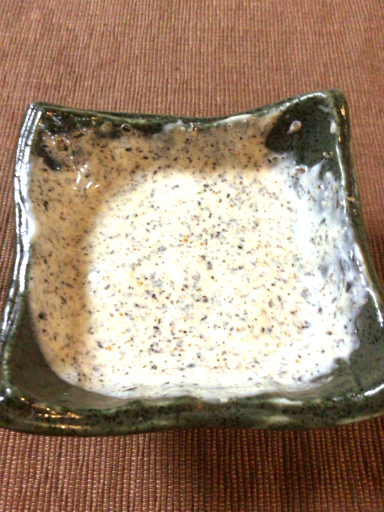 口の中が濃厚。和からし黒ゴママヨ(糖質3.6g) 口の中が濃厚。和からし黒ゴママヨ(糖質3.6g)