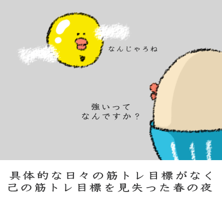 筋トレをさぼった図 筋トレをさぼった図