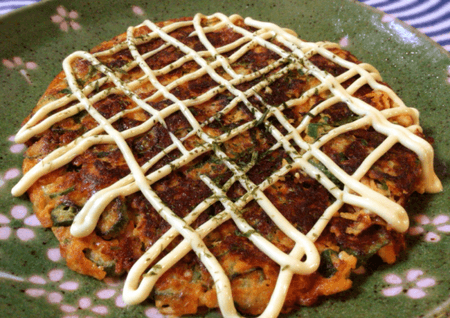 絶品オクラチーズのキムチお好み焼き(糖質12.9g) 絶品オクラチーズのキムチお好み焼き(糖質12.9g)