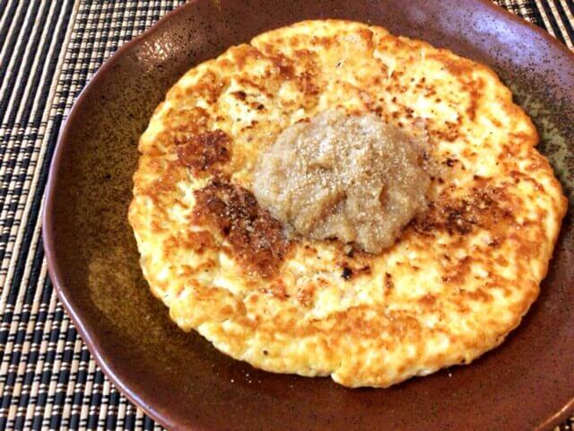 海老ハンペンのおろし豆腐お好み焼き(糖質7.1g) 海老ハンペンのおろし豆腐お好み焼き(糖質7.1g)