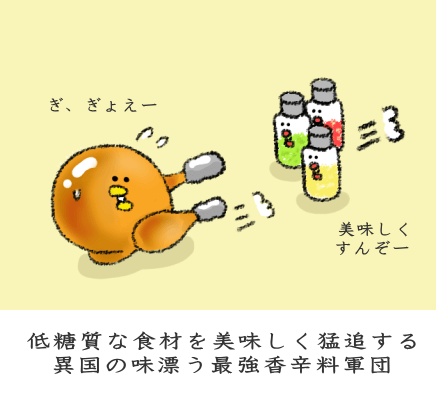 香辛料により美味しく仕上げる図 香辛料により美味しく仕上げる図
