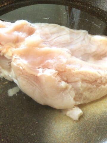 水が沁みこみ、白色になってきたらOK 水が沁みこみ、白色になってきたらOK