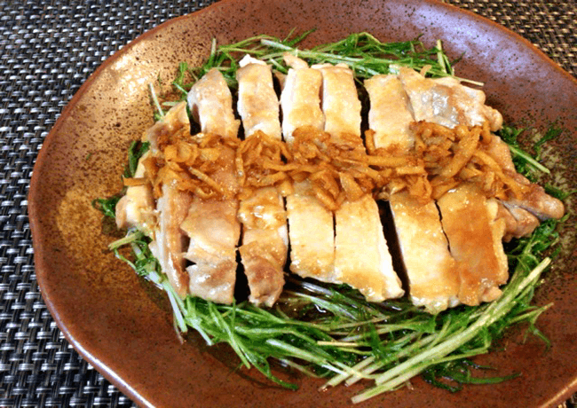 焦がし生姜の酢醤油パリパリチキン(糖質3.4g) 焦がし生姜の酢醤油パリパリチキン(糖質3.4g)