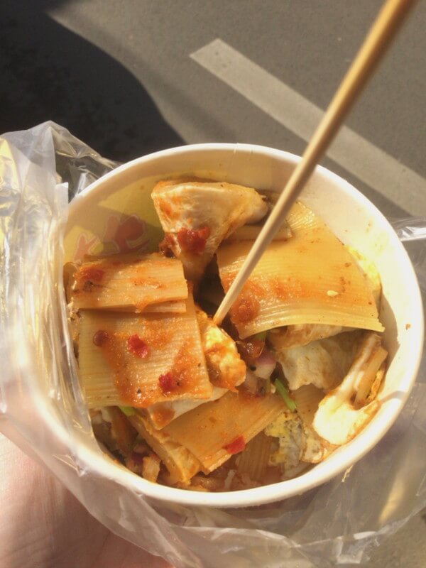 偶然出会った地元ご飯、「吃过烤冷面」 偶然出会った地元ご飯、「吃过烤冷面」
