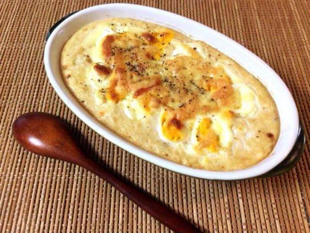 サバ水煮の味噌コンソメチーズグラタン(糖質3.0g) サバ水煮の味噌コンソメチーズグラタン(糖質3.0g)