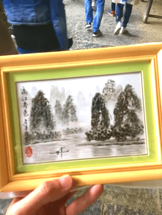 お土産の水墨画 お土産の水墨画