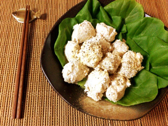 刻み生姜の柔らか黒酢蜂蜜マヨ鶏団子(糖質8.6g) 刻み生姜の柔らか黒酢蜂蜜マヨ鶏団子(糖質8.6g)
