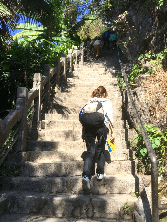 象山景区の悶絶山登り 象山景区の悶絶山登り