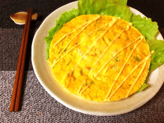 チーズ柚子胡椒のレンチンチキンオムレツ(糖質3.3g)