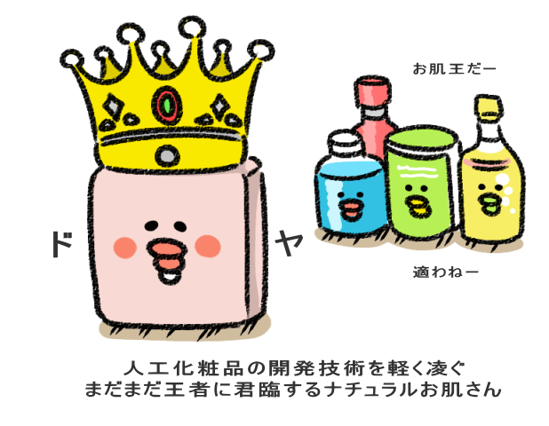 人工化粧品の開発技術を軽く凌ぐ まだまだ王者に君臨するナチュラルお肌さん