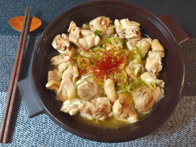 レンチン爆速。最短工程の美味しい無水オイポン鶏葱鍋(糖質5.1g)