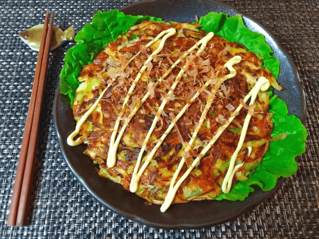 コク出汁納豆チーズの絶品丸ごと葱お焼き(糖質8.3g)