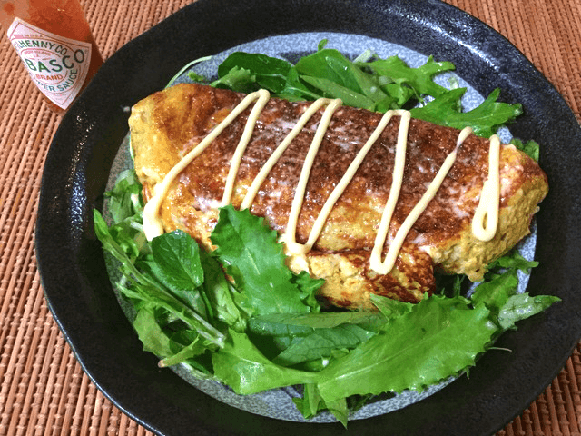 トロトロおろしエノキの白だしカレーオムレツ(糖質5.8g)