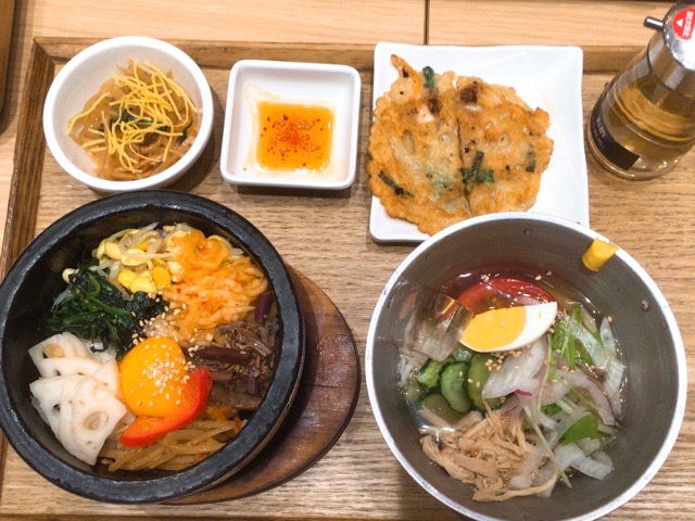 石焼ビビンバ＋冷麺セット - ねこのくいしんぼ日記