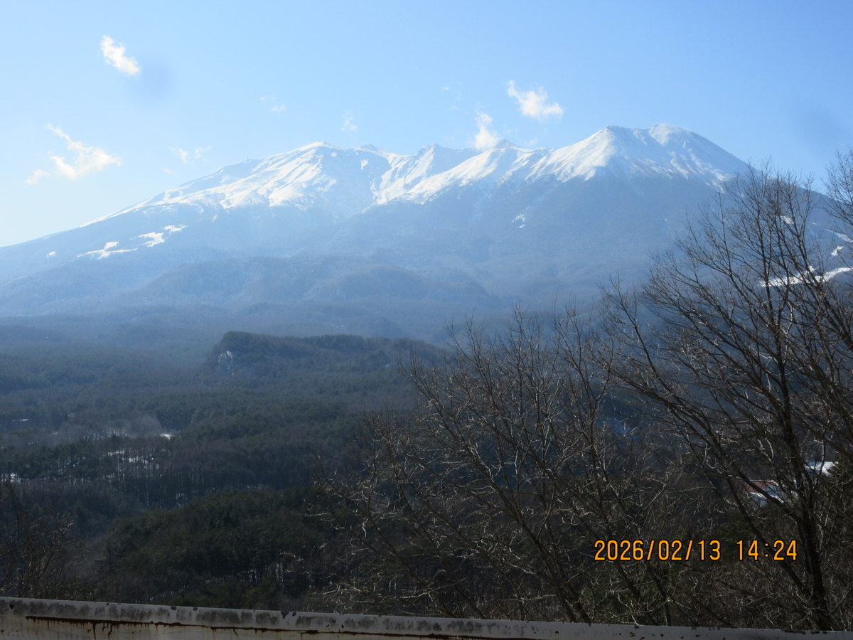 2月13日（金）厳寒の木曽町三岳の白川氷柱群と開田高原・御嶽山