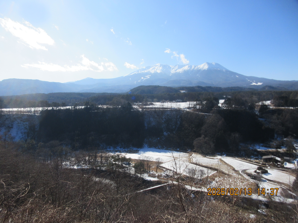 2月13日（金）厳寒の木曽町三岳の白川氷柱群と開田高原・御嶽山