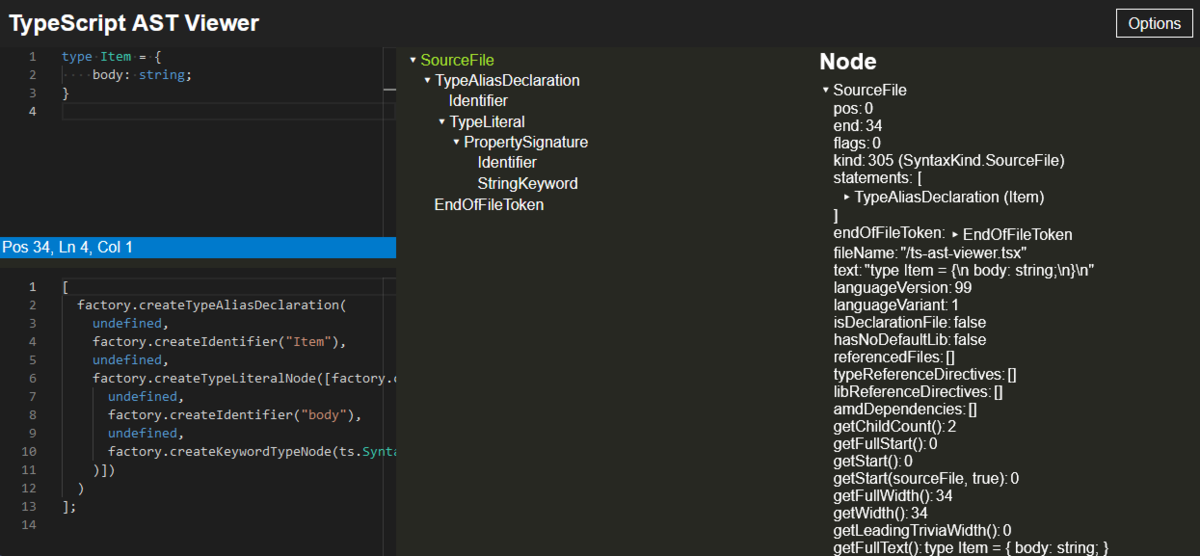 TypeScript AST Viewer