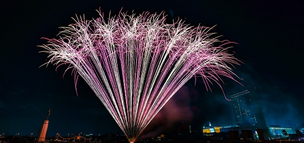 堺大魚夜市の花火