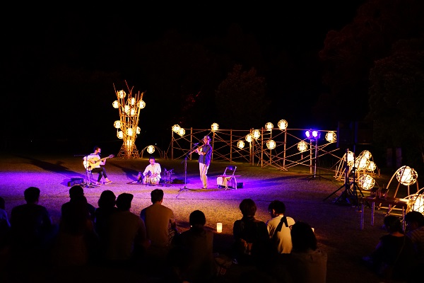 なら燈花会|甍会場でのライブ