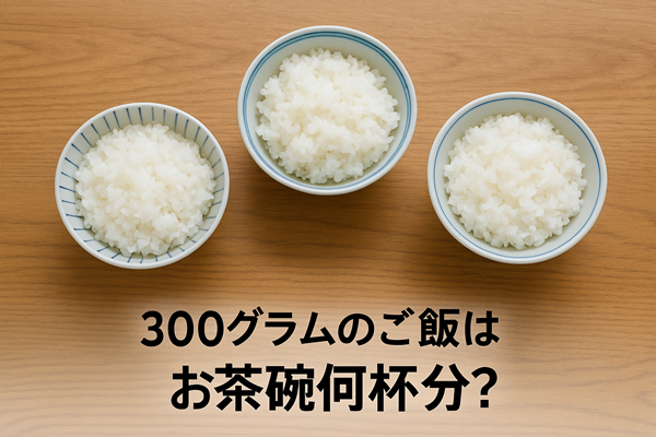300グラムってどれくらい?お米の合数やご飯のお茶碗何杯分かをやさしく解説!🍚 - んだはママの気になること日記