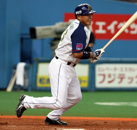 北川博敏オリックスバッファーローズ時代本人使用バット23 北川