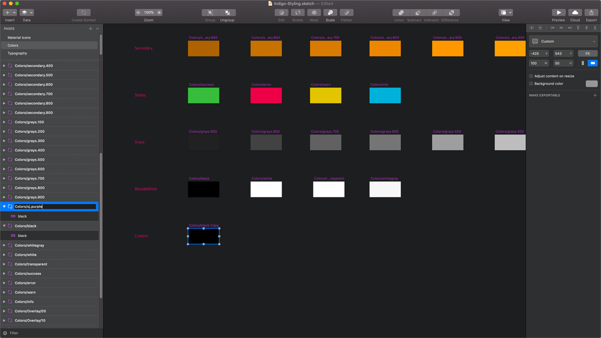 Indigo.Design - シンボル名の変更