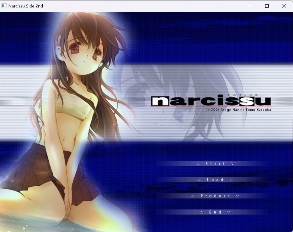 narcissu ネタバレなしプレイ後感想 - 海の見えない街より愛をこめて