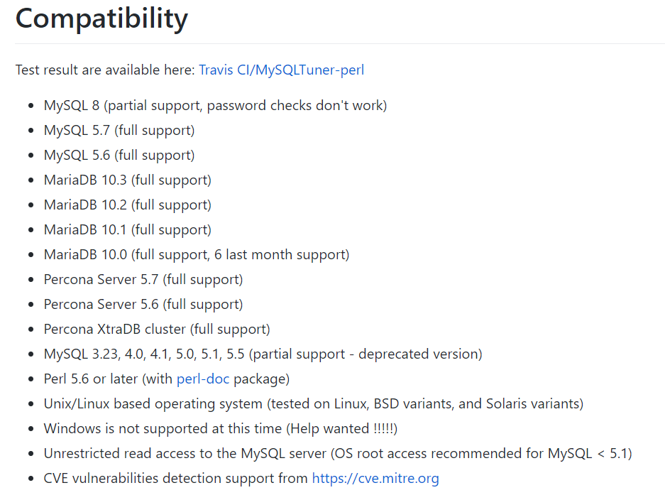 Mysql Tunerでdbの健康診断 41から始めました