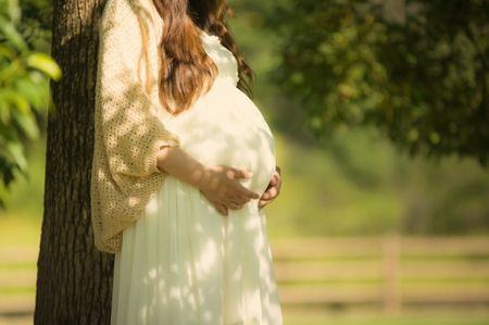 臨月の妊婦さん