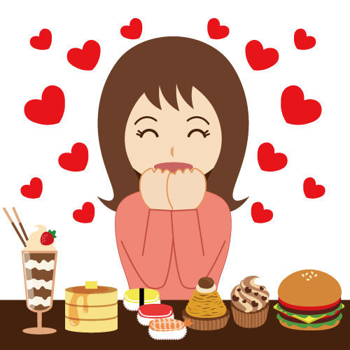 好きな食事を我慢できずにダイエットができない女性