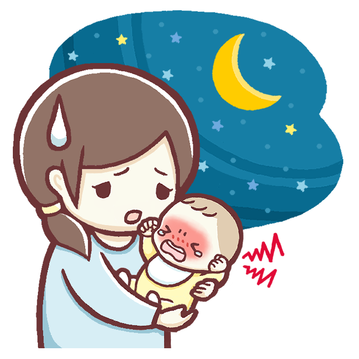 赤ちゃんの夜泣き